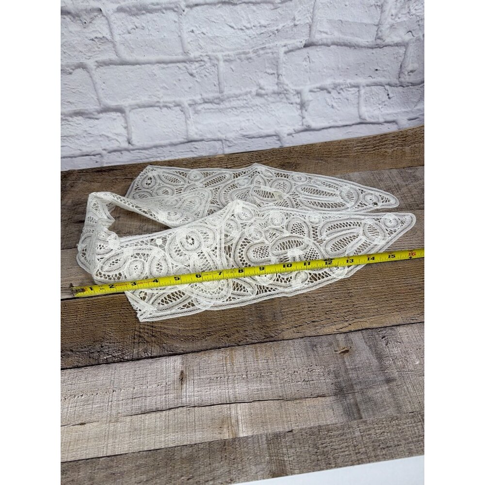 VTG Louise Verschueren Brussels Belgian Lace Dress Front Collar Original Bag - Picture 14 of 16